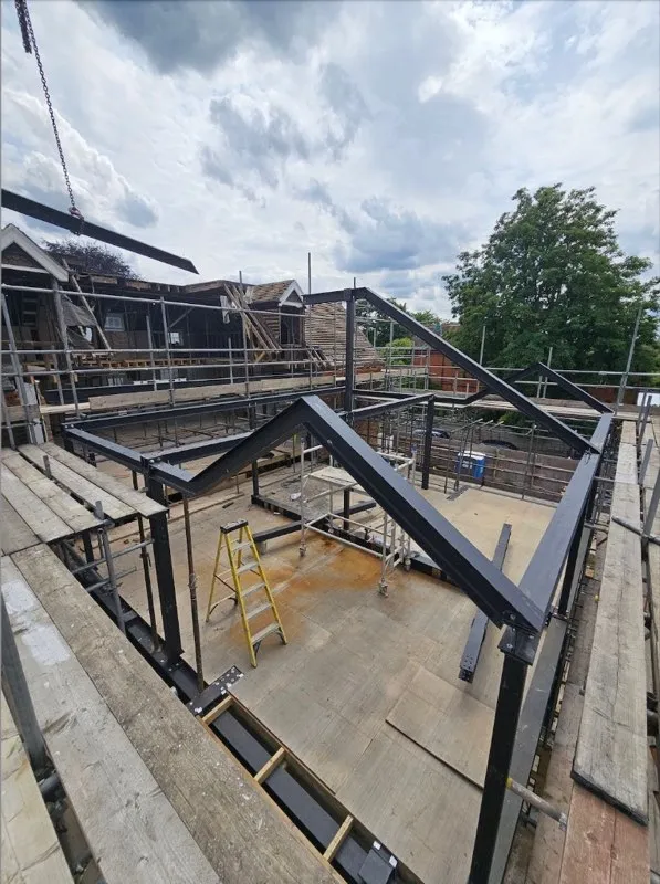 Steel Beam Installation Residential