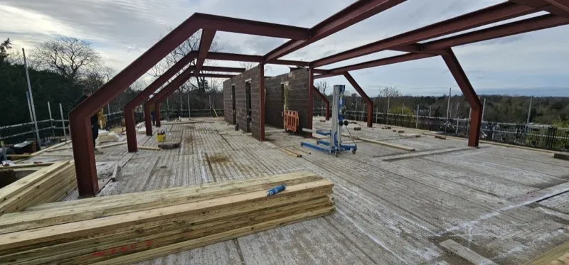 Steel Crane Lift Operation